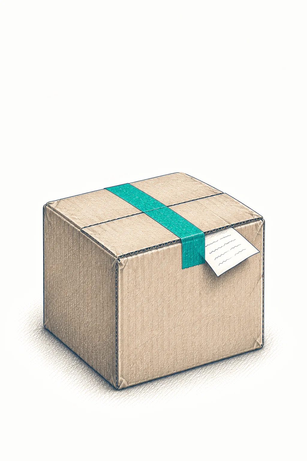 A goods-received check at the store door, carton and clipboard in hand
