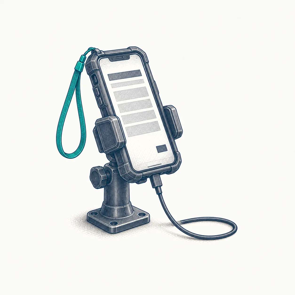 A phone held in the field, a delivery being confirmed against a load